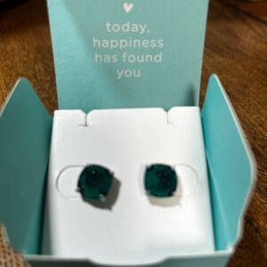 Origami Owl Green Clara Stud Earrings